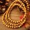 00pcs 8mm Natural Sandalwood Round Beads Gorgeous Craft Handmade Polished Spacer Mala Pray Beads with Elastic Cord for Bracelets DIY Rosary Tasbih Jewelry Making